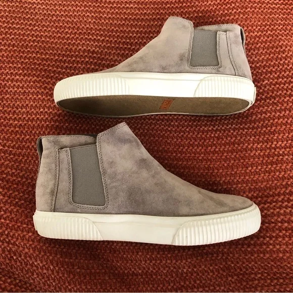 Vince Kelowna High Top Suede Platform Slip On Sneakers Size 8 - Picture 3 of 13